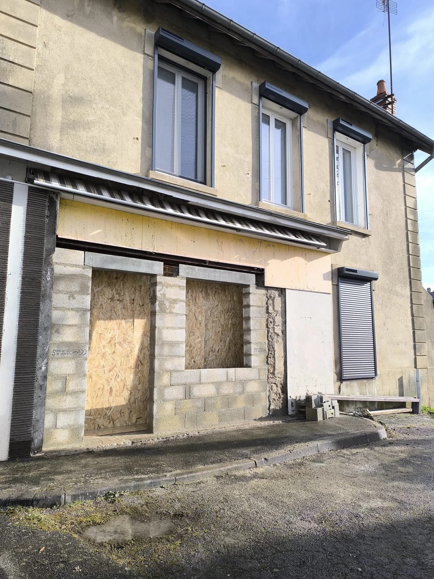 Maçonnerie : création d’ouvertures et reprise de façade — photographie 8
