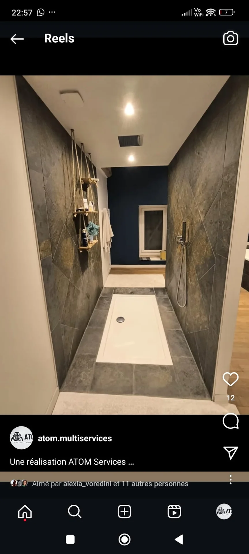 Rénovation et aménagement sous les poutres — photographie 2